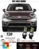 COPPIA LUCI DIURNE DRL 15 LED T20 CANBUS FIAT 500X MY2017 6000K 100% NO ERROR