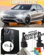 😎KIT FULL LED MERCEDES CLASSE A W177 LAMPADE LED H7 6000K BIANCO NO ERROR😎