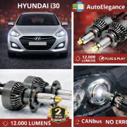 🔥KIT LED PER HYUNDAI i30  ANABAGLIANTI H7 CANBUS Bianco 6500K 360 gradi🔥