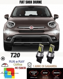 COPPIA LUCI DIURNE DRL 15 LED T20 C