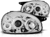 💫ART.6098 FARI ANTERIORI OCCHI D'ANGELO CROMATI per OPEL CORSA B 93-00💫